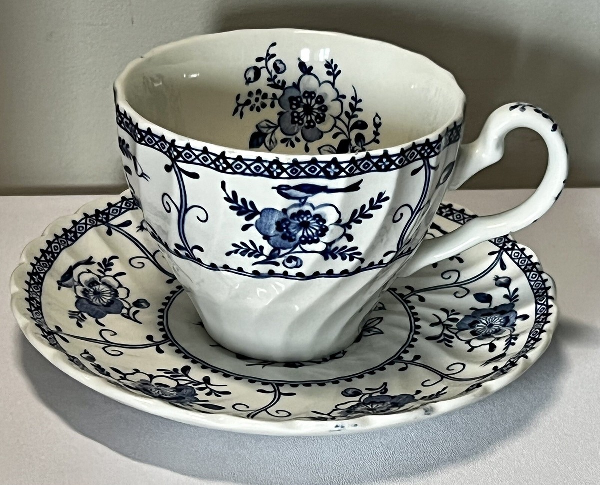 INDIES Johnson Ironstone Tea Cup Saucer Set in Excellent Used  Condition