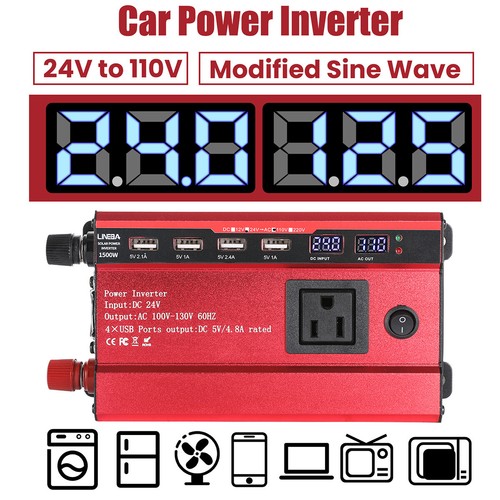 5000W Convertidor DC 12V/24V A 110VAC Con USB Para Carro Auto Inversor Corriente - Picture 154 of 160