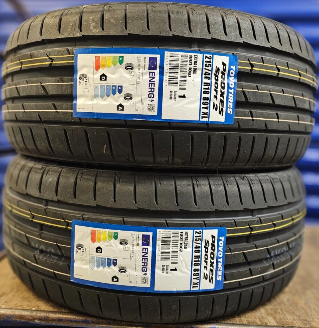 2X NEW TYRES TOYO PROXES SPORT 215/40 ZR18 XL 89Y UHP A1 215 40 18