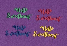 HELLO SWEETHEART die cuts scrapbook cards