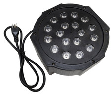 18W 7 Channel RGB LED Flat PAR DMX Control Club DJ Stage Effect Light Party Xmas