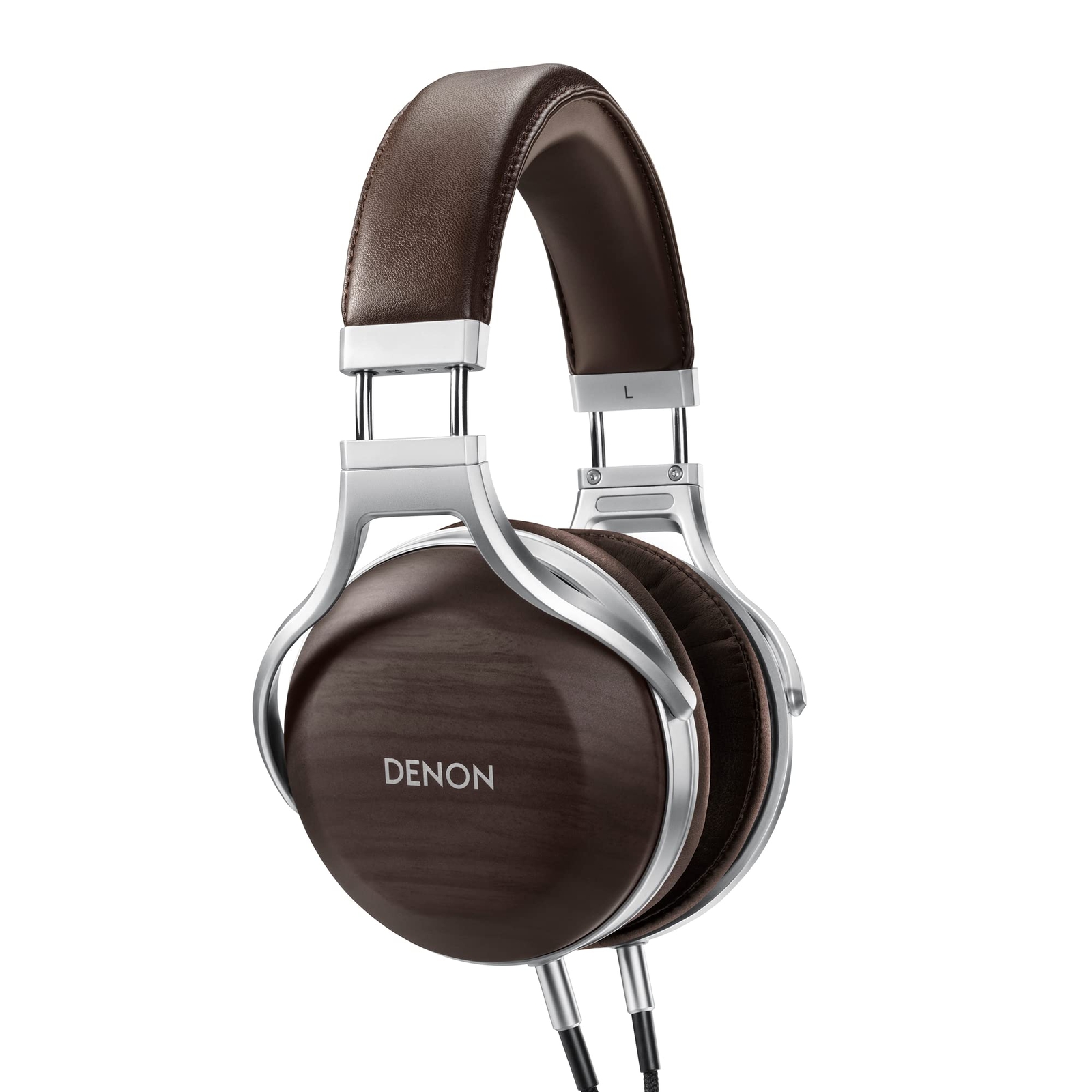 Thumbnail - Denon Ah-d5200 Premium Over Ear Headphones With Zebra Wood Earcups,