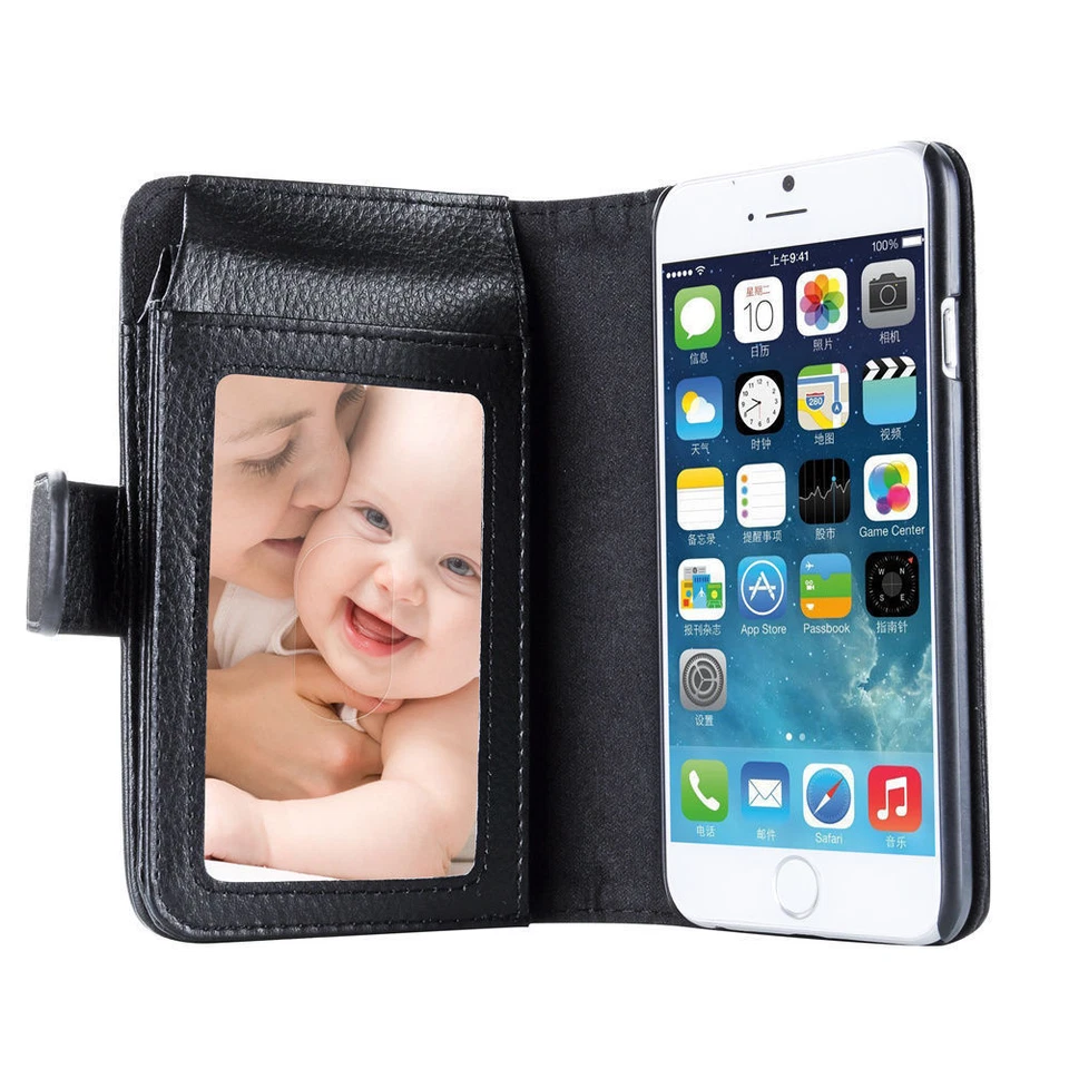 New 7 Card Holder Flip Wallet Leather Case Cover For Apple iPhone 6S / 6S Plus - Image 3 of 4