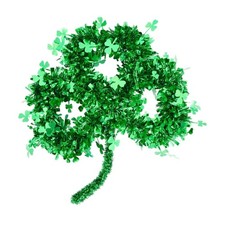 ST. Patricks Day Wreath Greenery Garland Shamrock Hanging Wreath