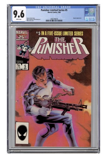 Punisher Limited Series #5 CGC 9.6 - 1986 Mike Zeck Cover - Jigsaw white pages