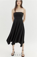 NWT  Urban Outfitters Madison Textured Strapless Midi Dress, Size Small