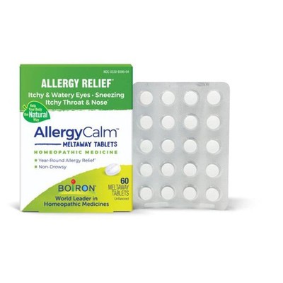 5/29 Boiron AllergyCalm Tablets for Relief from Allergy and Hay Fever Symptoms o