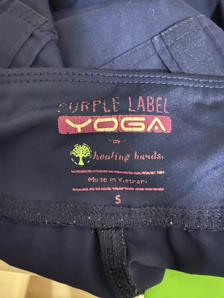 Pantalones Médicos Purple Label Yoga By Healing Hands Azul Marino Oscuro Talla Pequeña Foto 2 de 4