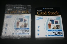 Georgia-Pacific 150 sheets White Card Stock 8.5"x11" 110lb ( 2 sealed reams )