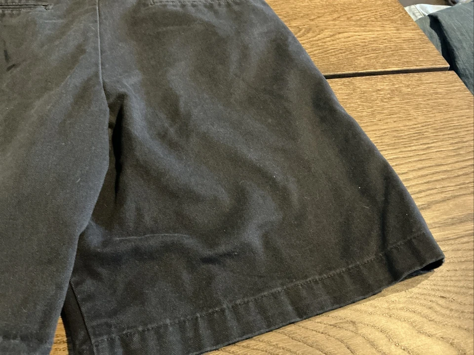 Pantalones Cortos Harris Para Hombre Talla 31 Negro Mezcla de Algodón Informales Caqui - Hechos en EE. UU. Foto 3 de 4