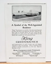1927 Akron Ohio Seiberling Estate Chas. Sneider King Greenhouses Photo Print AD