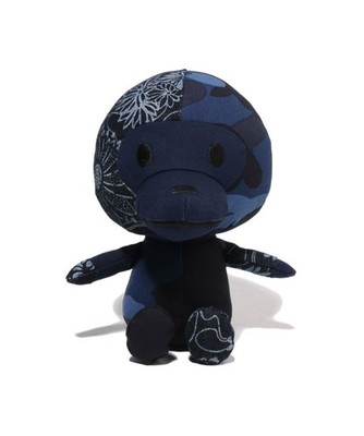 A BATHING APE Herren / Damen Ware PATCHWORK BABY MILO PLÜSCH PUPPE...