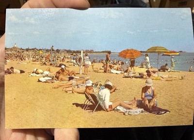 Cape Cod Massachusetts Craigville Beach Scene MA Postcard