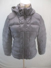 The North Face Size S Womens Black Hooded Full Zip Quilted Outdoor Jacket 705