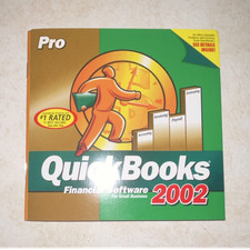 QuickBooks Pro 2002 Accounting Software CD - MPN 01103-78052-93702-000105