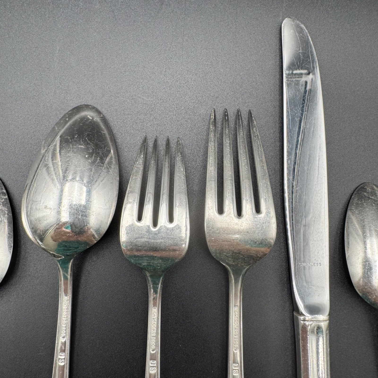 1847 Rogers Bros Silver Plate Eternally Yours 2 Place Settings 10 pcs VTG