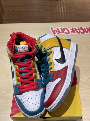 Size 7.5M/9W - Nike SB Dunk High Pro froSkate All Love Sz 7.5M/9W DH7778-100 