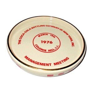 Rare Vtg 1976 Coca-Cola Bottling Co. Manager's Meeting New York 6-5/8 Candy Dish
