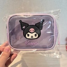 Kuroomi Pouch New with Tags, Embroidered Face Design
