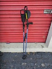 Ergoactives 7G Ergobaum Black Adult Forearm Crutches   Shock Absorbing Design.