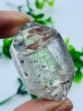 Rare Herkimer Diamond Crystal Cluster Gem enhydro+big moving Water Droplets 29G