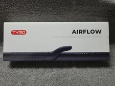 New! TYMO Airflow Curling Iron Hair Straightener & Curler Wand 2 in 1 Black