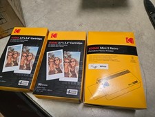 Kodak Mini 2 Retro P210R Bluetooth Photo Printer 2.1" x 3.4" White 60 Sheets