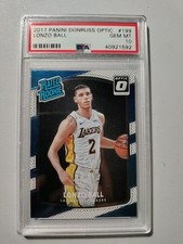 2017-18 Panini Donruss Optic - Rated Rookie Lonzo Ball #199 (RC) - PSA 10