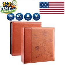 Large Capacity Floral Theme Photo Album - Holds 600 4x6 Photos in Luxury Style