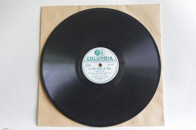 EDITH PIAF Columbia 297006 ARGENTINA 78rpm LA VIE EN ROSE / UN REFRAIN EX Hear