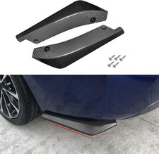 2x For Mazda Accessories Carbon Fiber Style Car Rear Bumper Splitter Diffuser