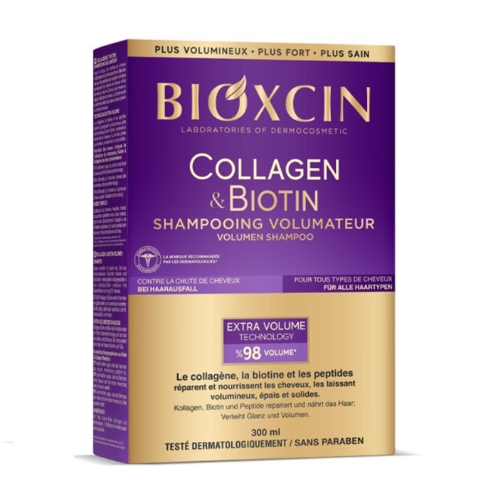 Bioxcin Collagen & Biotin volumizing shampoo, 300 ml