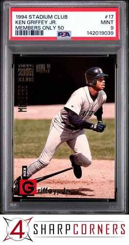 1994 STADIUM CLUB MEMBERS ONLY 50 #17 KEN GRIFFEY JR. HOF PSA 9