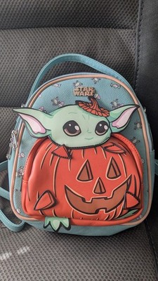 Star Wars Grogu Pumpkin Mini Backpack in Teal, Green, Orange Grogu Mini Backpack from Star Wars The Mandalorian main image 4