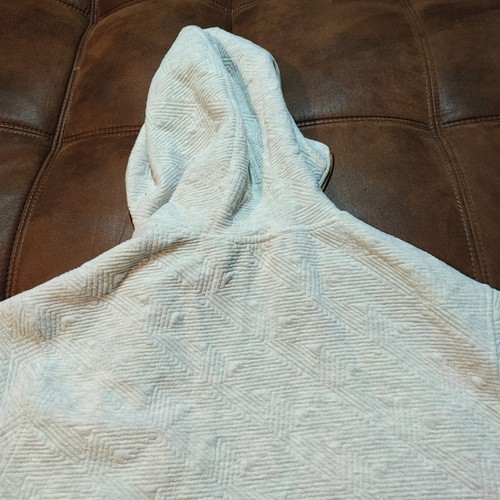 Sean John Sweatshirt 3XL Ivory Waffle Knit Zipper Detail Pullover Sweater - Picture 19 of 19