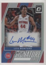 2017 Panini Donruss Optic Signature Series Holo Prizm Luis Montero #36 Auto 0c2