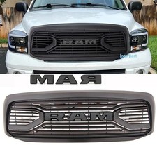 Grill For Dodge Ram 1500 Grill 2006 07 2008 Front Upgrade Grille Wletter Black