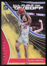 2017-18 Donruss Optic All Clear for Takeoff Gold #/10 Blake Griffin #12 Clippers