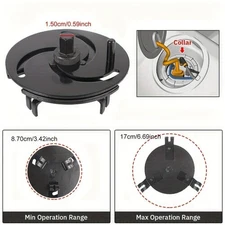 3 Jaw Adjustable Car Fuel Tank Lid Wrench Tool Remove Oil Cover Pump Cap Spanner