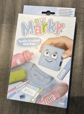 DIY MARKY   Customized Blue Stamp - Name Or Address Or Telephone Numbers