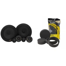 Kicker KSS 3-Way 6.5" Component Set with RKFR6 Foam Fast Ring Speaker Enhance...