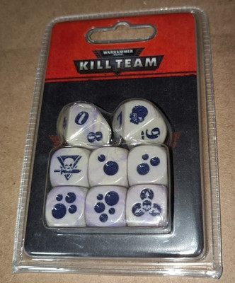  WARHAMMER 40K - KILL TEAM - GELLERPOX INFECTED -  DICE SET - NIB - OOP  