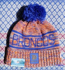2025 NFL Sideline Collection Denver Broncos New Era Knit Beanie Hat Pom