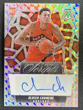 Ulrich Chomche 2024-25 Panini Mosaic Rookie Scripts Mosaic Auto RC #RS-ULR