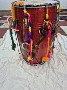 A.W. & Sons India Indian DHOL Drum Musical Instrument Punjabi