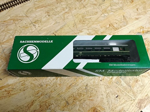 Sachsenmodelle H0 D-Zug Personenwagen 2. Klasse DR Ep. IV/V grün 14284 | Condition: Gebraucht