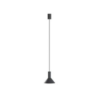 HäNgeleuchte Pendelleuchte Rund Ø 18Cm H: 130Cm Verstellbar Schwarz Metall GU10