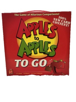 Apples to Apples To Go Board Game Ages 12 to Adult 4 to 8 Players EUC Complete
