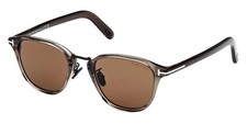 NEW TOM FORD FT1049-D 20J SHINY GREY/ROVIEX AUTHENTIC SUNGLASSES 50-21-145