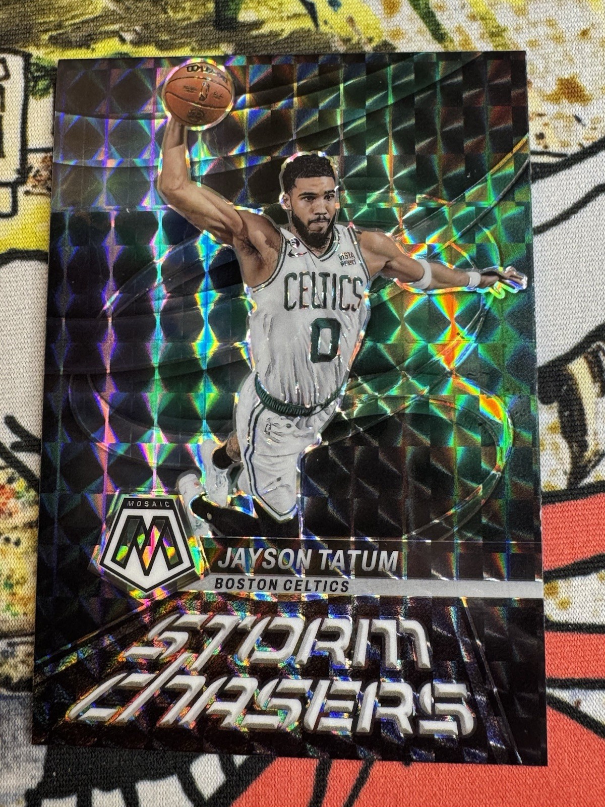 2022-23 Panini Mosaic Storm Chasers Jayson Tatum Prizm - Boston Celtics